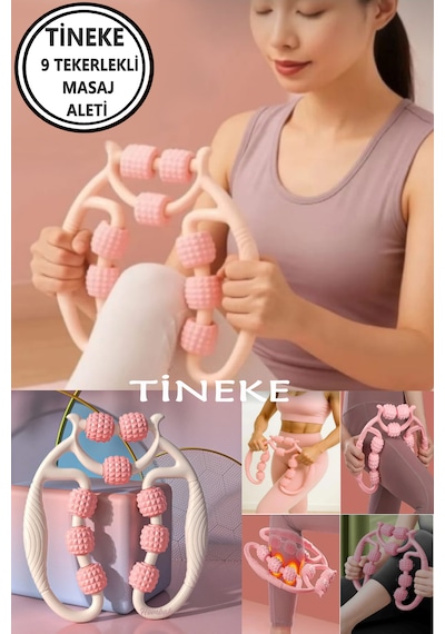 Tineke Kas Gevşetici  Masaj Aleti 9 Tekerlekli