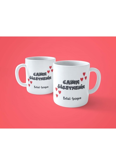 Kişiye Özel Canım Öğretmen Baskılı Kupa