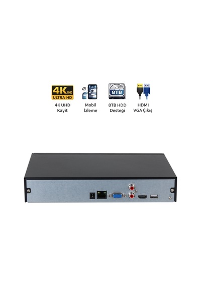 Nvr2108hs-4ks3 8 Kanal 12mp Ip Kamera Destekli Nvr