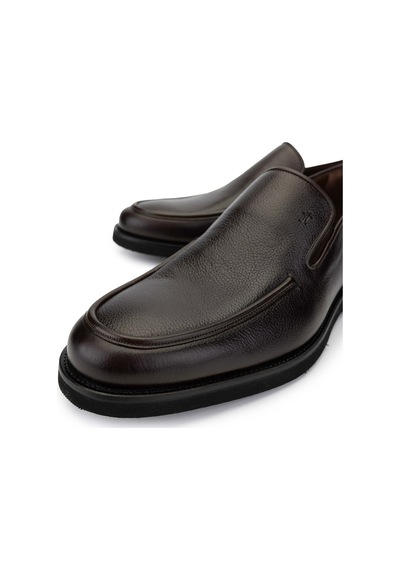 Tamer Tanca Erkek Hakiki Deri Loafer Ayakkabı 342 7358y Erk Ayk Sk24-25 Kahve Prm Kahverengi