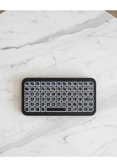Siyah Kablosuz Mini Rgb Işıklı Klavye Bluetooth 5.2 İnce Tasarım Mh-hs4603-2337