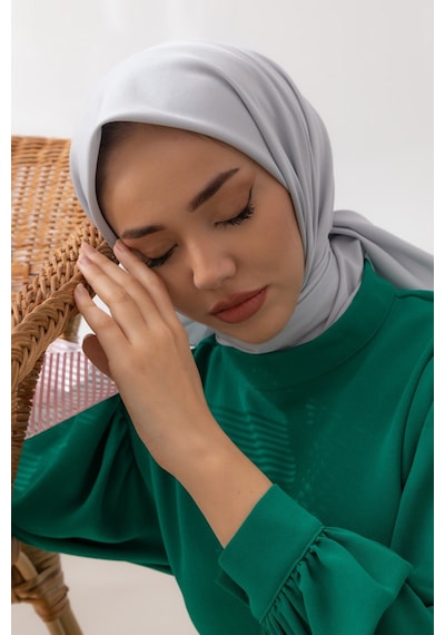 Silk Home Twill Eşarp 11343-40 Gümüş