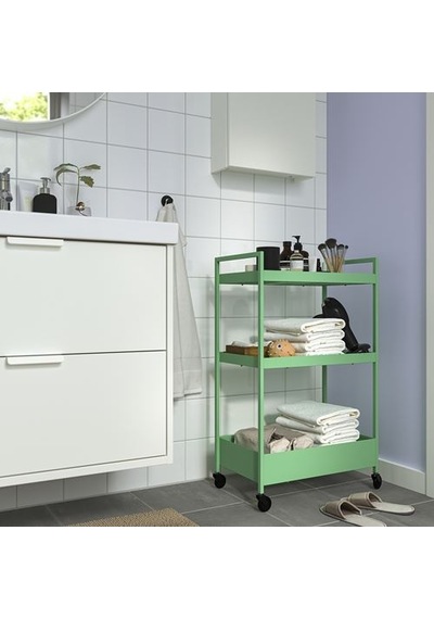 Ikea Nıssafors Servis Arabası, Açık Yeşil, 50,5x30x83 Cm