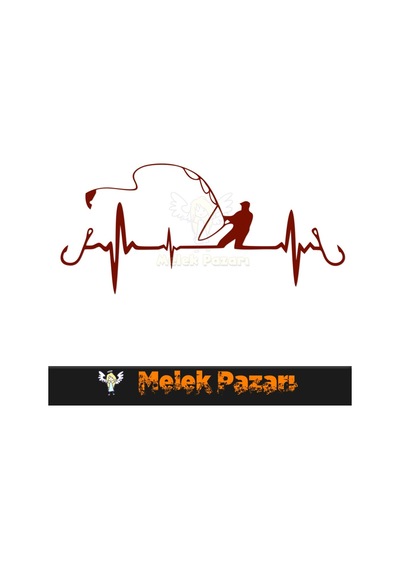Balık Tutan Adam - Balıkçı Nabız Araba Sticker