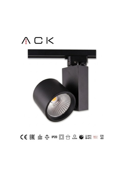30w Siyah Monofaze Ray Spot Armatür 4000k Cob Led - 930200981 Diğer