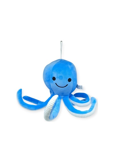 Peluş Sevimli Ahtapot 30 Cm - Mavi