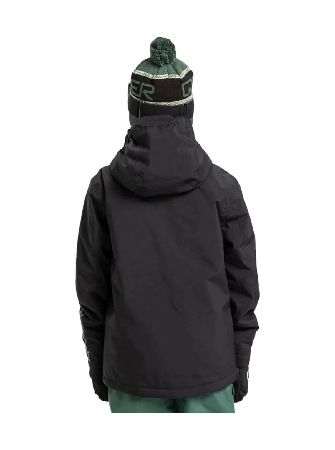 Roxy Quıksılver Mıssıon Youth Jk Anthracite - Solid Erkek Çocuk Snowboard Ceketi Eqbtj03230-11793 Siyah