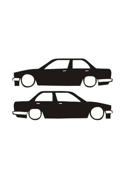 E 30 E30 Sticker Araç Yapıştırma Etiket