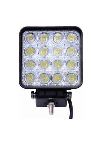 Kare Çalışma Lambası 16 Ledli 48(Power Led) Beyaz