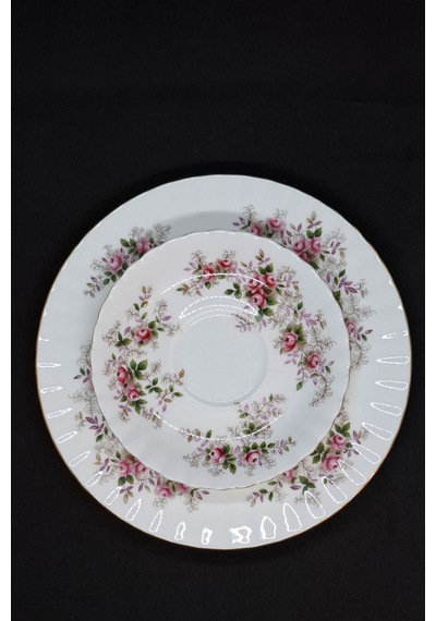 Lavender Rose Bone China İngiliz Porselen 3 Parça Çay Fincanı 160 Ml Pembe