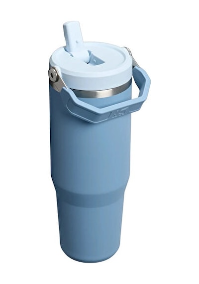 Stanley Thermos The İceflow Flip Straw 2.0 Tumbler 0.89l Pipetli Termos 10-12043-277 Mavi Mavi