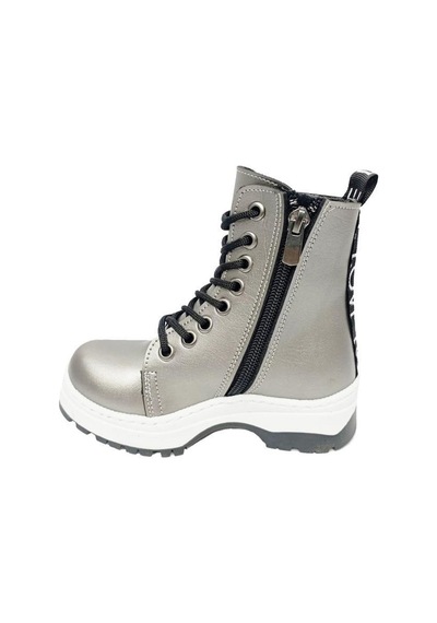 Fix Kids 9603 Deri Fashion Kız Çocuk Bot Platin