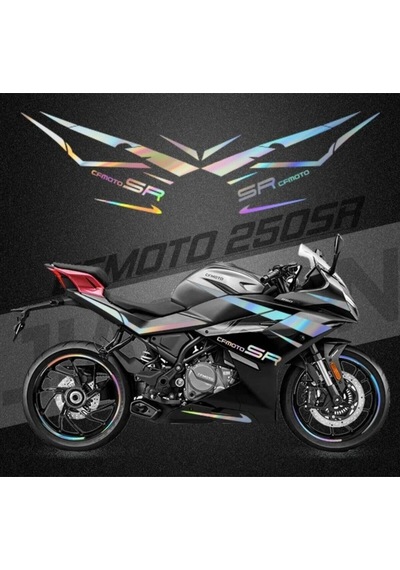 Cf Moto 250 Sr Hologram Sticker Kaplama Folyo1
