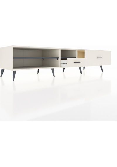 Kronos Tv Ünitesi 2 Raflı 2 Çekmeceli 220x59x51 Aytaşı-antrasit/aytaşı Antrasıt/aytası - Aytası Kronos Tv Ünitesi 2 Raflı 2 Çekmeceli 220x59x51 Aytaşı-antrasit/aytaşı Antrasıt/aytası - Aytası