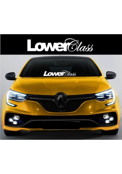 Lowerclass Low Alın Ön Cam Yazısı Oto Sticker Yapıştırması