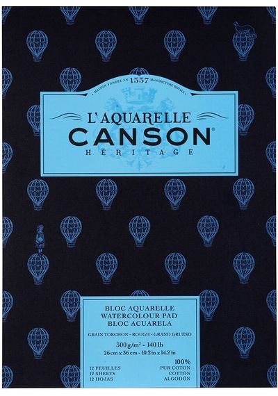 L'aquarelle Canson Heritage Rough 26x36 CM 300 G Suluboya Defte