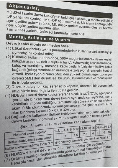 Himel 1x25a B 4,5ka Otomatik Sigorta Devre Kesici