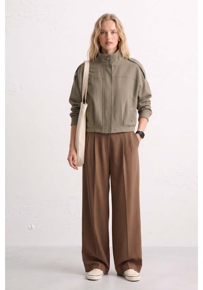 Barrels And Oıl Kadın Omzu Apolet Detaylı Oversize Ceket - Olive Olive