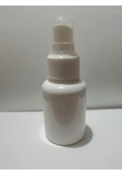 60Ml Beyaz Mat Tombul Plastik Şişe+Sprey Başlı.100 Adetk