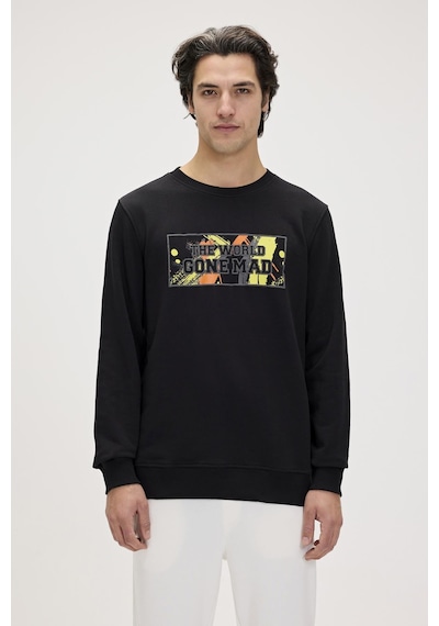 Bad Bear Caen Crewneck / Nıght Siyah Erkek Sweat/sweatshirt 001