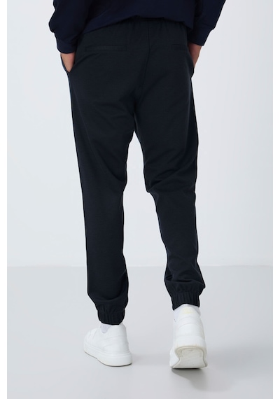 Tommy Life İndigo Yüzeyi Dokulu Standart Fit Erkek Eşofman Alt - 82156 İndigo