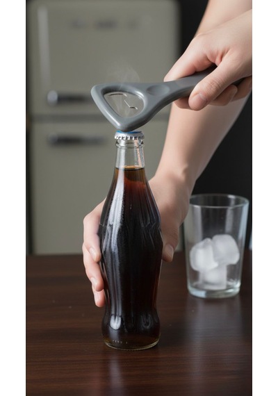 Pratik Şişe Açacak 1 Adet Gazoz & Soda Şişe Açacağı, Dayanıklı Metal Çok Renkli