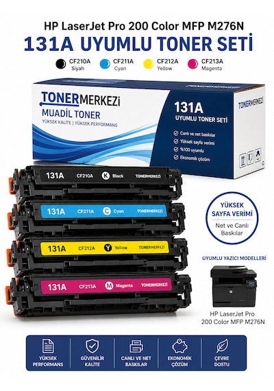 Hp 131a / Pro 200 M276 / M251 / Cf210a Set  Toneri - Ekonom