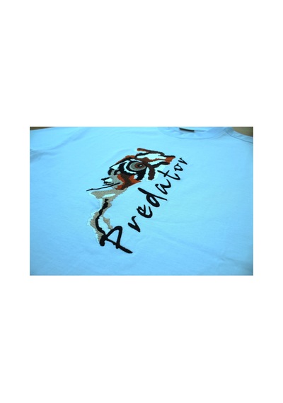Wild Wood Garment Wild Wood "predator" Tiger Eye Streetwear Premium Kalite Oversize T-shirt Beyaz