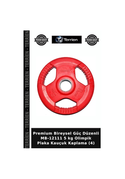 Premium Bireysel Güç Düzenli Mb-12111 5 Kg Olimpik Plaka Kauçuk Kaplama 4