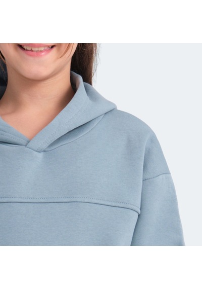 Slazenger LENE Çocuk Kapüşonlu Cepli Mavi Sweatshirt