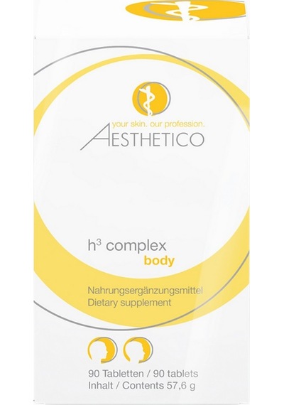 Aesthetico H³ Complex Tabletten, Saç Ve Cilt Için Vitamin Takviyesi, Vegan İçerik