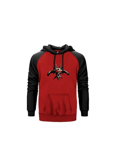 Diablo Hellfire Diabloıı Kırmızı Renk Reglan Kol Sweatshirt Kırmızı