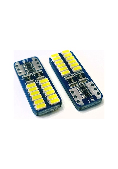 T10 Led 24 Ledli Mini Yassı Park Plaka İç Aydınlatma Beyaz 2 Adet T10 Led 24 Ledli Mini Yassı Park Plaka İç Aydınlatma Beyaz 2 Adet