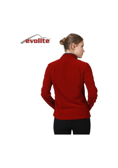 Evolite Fuga Kadın Mikro Polar Sweater - Bordo Çok Renkli