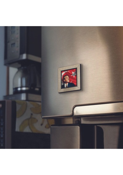 Mustafa Kemal Atatürk Baskılı Mdf Magnet 7x7 344