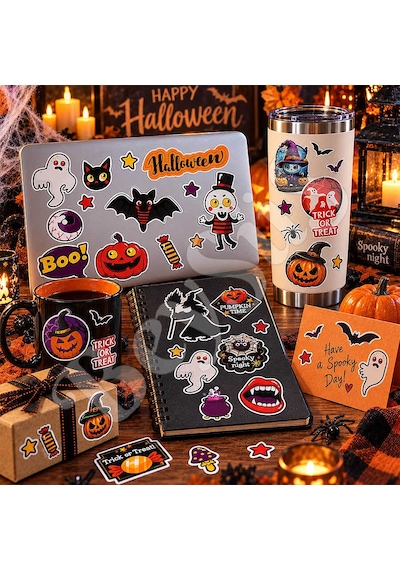 Halloween Dekoratif Sticker Seti 2li 35 X 50 Cm Tüm Yaşlar
