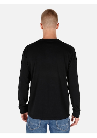 Colin's Colins Regular Fit Bisiklet Yaka Basic Siyah Erkek Uzun Kol Tişört Cl1065666 Siyah