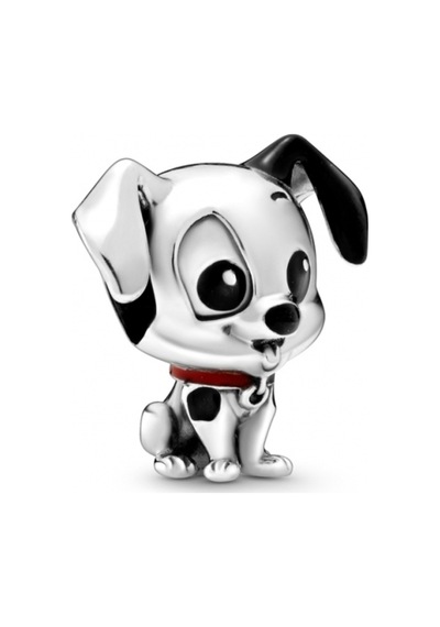 Siyah Benekli Sevimli Köpek Charm - Tüm Bileklik Modelleriyle Uyumlu Takı Aksesuarı Çok Renkli