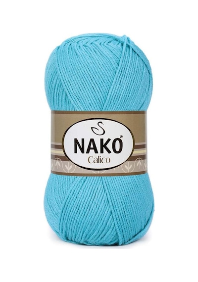 Calico- 03792 Turkuaz- 5'li Paket - 100gr/240m - El Örgü İpi - Amigurimi-hırka- Kazak- Şal-bebek İpi