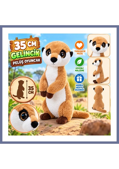 Bezos Pl62850 35 Cm Gelincik Peluş Oyuncak Dlra Çok Renkli