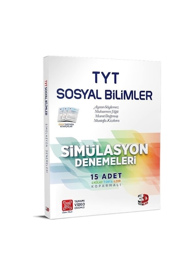 3D Yayınları Tyt Sosyal Bilimler Simülasyon  Denemeleri