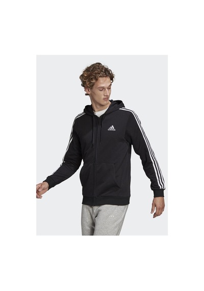 Adidas Gk9032 M 3s Ft Fz Hd Erkek Eşofman Üstü Siyah