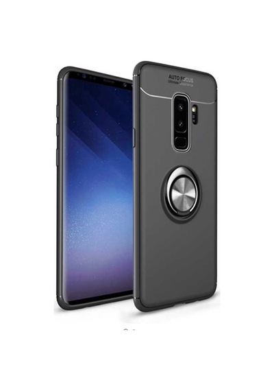 Samsung Uyumlu Galaxy S9 Plus Kılıf Yüzüklü Magnetli Ravel Case