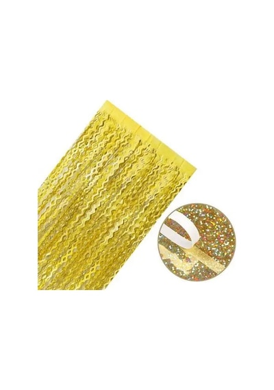 Metalize Dalgalı Hologramlı Gold Arka Fon Süs 100x200 Cm Tüm Yaşlar