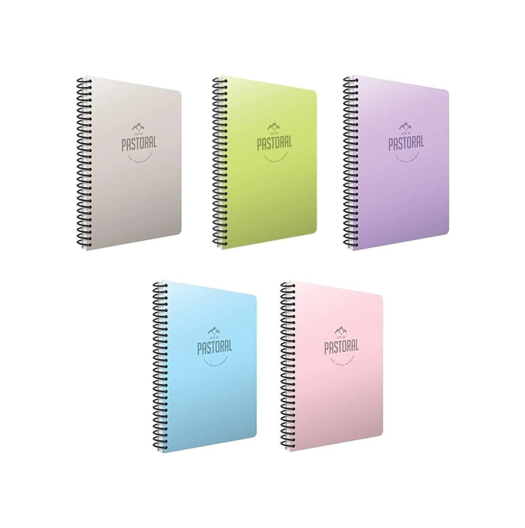17x24 96 Yaprak Plastik Kapak Spiralli Defter 3 Kareli + 2 Çizgili