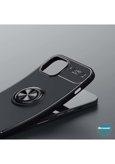 Microsonic Apple Uyumlu iPhone 13 Kılıf Kickstand Ring Holder