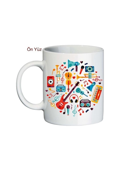 Müzik Öğretmenine Öğretmenler Günü Hediyesi Isimli Kupa Bardak