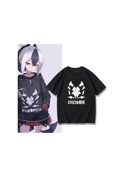 Startmore Siyah Mavi Arşiv Manga Grafik Tee Onikata Kayoko Anime Üs Siyah