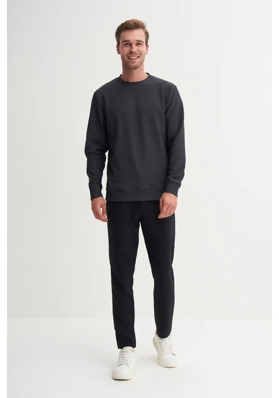Cazador Antrasit Erkek Bisiklet Yaka Sweatshirt 51520 Antrasit