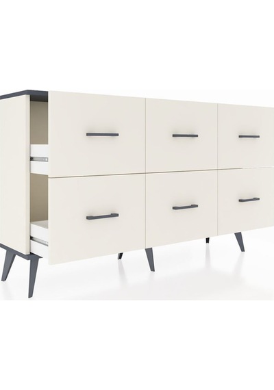 Arges Konsol 6 Çekmeceli 132x30x83 Aytaşı-antrasit/aytaşı Antrasit/aytaşı Arges Konsol 6 Çekmeceli 132x30x83 Aytaşı-antrasit/aytaşı Antrasit/aytaşı